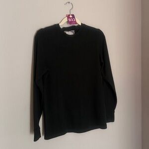 Denim & Flower Black Long Sleeve Tee